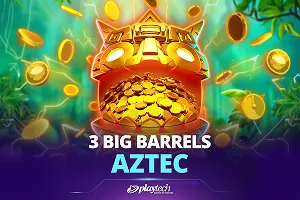 Playtech : 3 Big Barrels Aztec - CAMPSLOT138