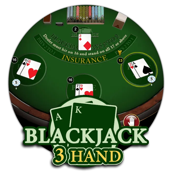 Blackjack 3 Hand - CAMPSLOT138